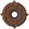 Ekena Millwork Attica PVC Medallion (Canopies up to 5 5/8"), 16"OD x 3 1/2"ID x 1"P, Universal Aged Metallic Rust CMP16ATDRU - alternate 1